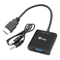 Adaptador VGA hembra a HDMI Stylos macho con Caja Negro