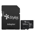 Memoria Stylos MicroSD 128GB Clase 10 con adaptador Negro