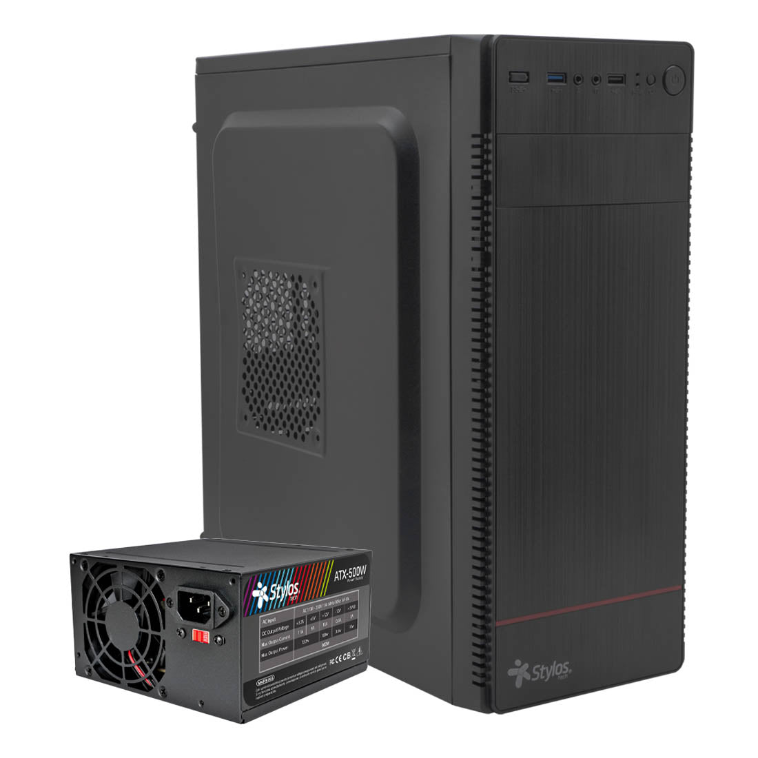 Gabinete Oficina CGAB2 ATX Color Negro