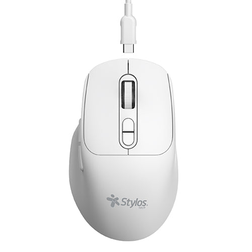 Mouse Inalámbrico Recargable Blanco