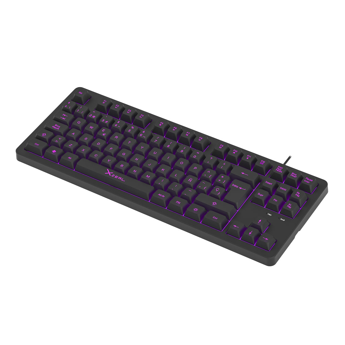 Teclado Gamer Alámbrico Retoiluminado Negro