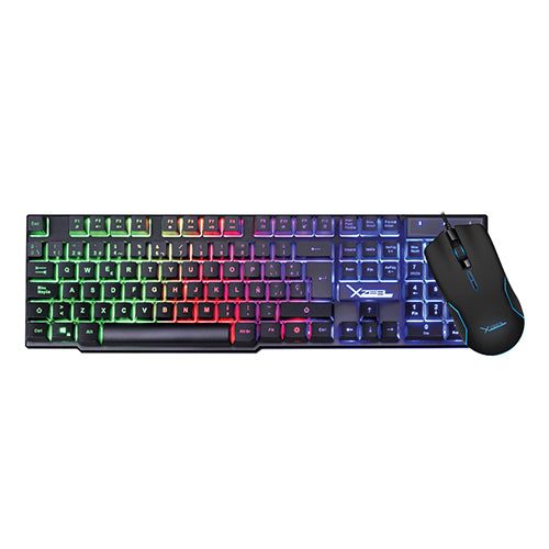 Kit Gamer 2 en 1 Alámbrico Teclado + Mouse Negro