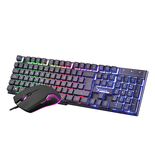 Kit Gamer 2 en 1 Alámbrico Teclado + Mouse Negro