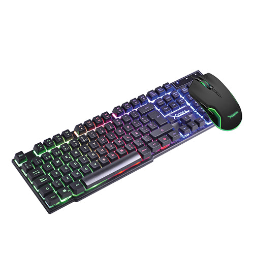 Kit Gamer 2 en 1 Alámbrico Teclado + Mouse Negro