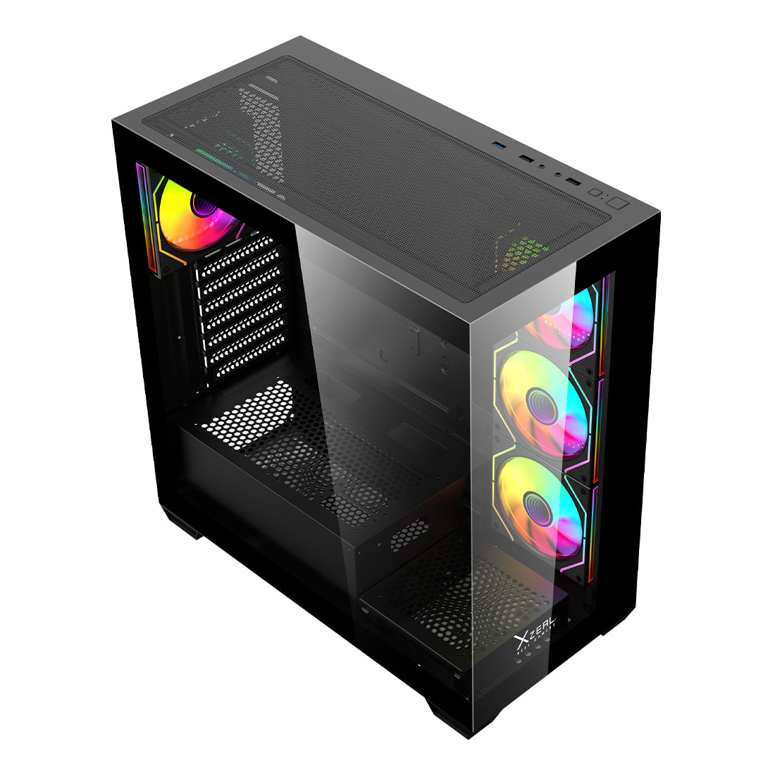 Gabinete Gamer XZ140 ATX Color Negro