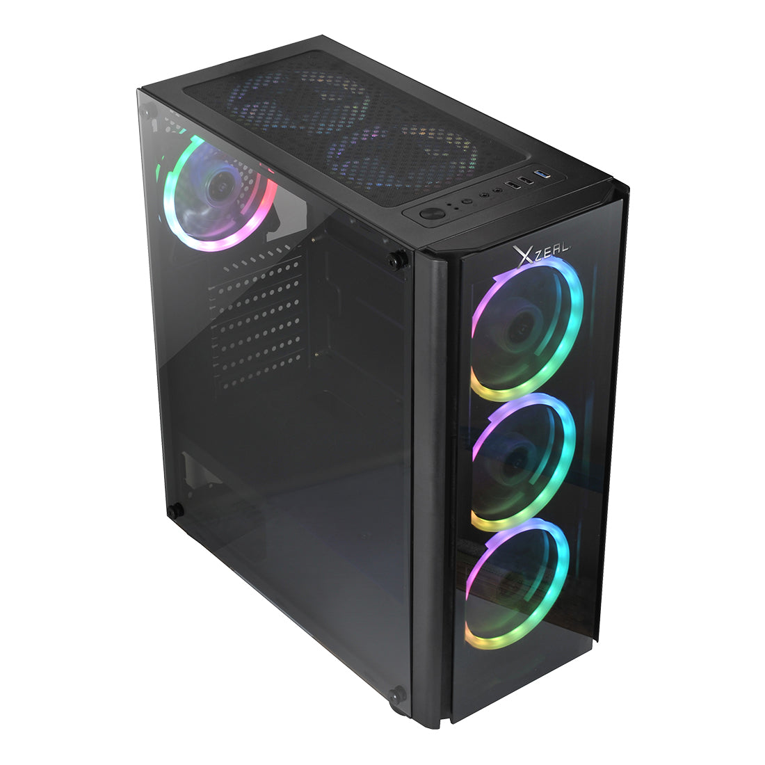 Gabinete Gamer XZ110-1 ATX Color Negro