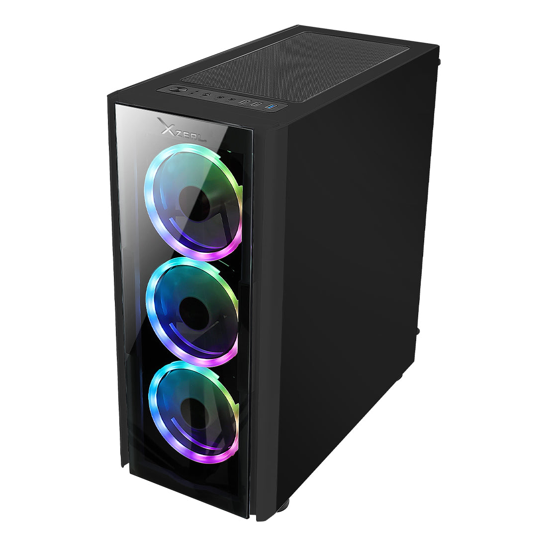 Gabinete Gamer XZ110-1 ATX Color Negro