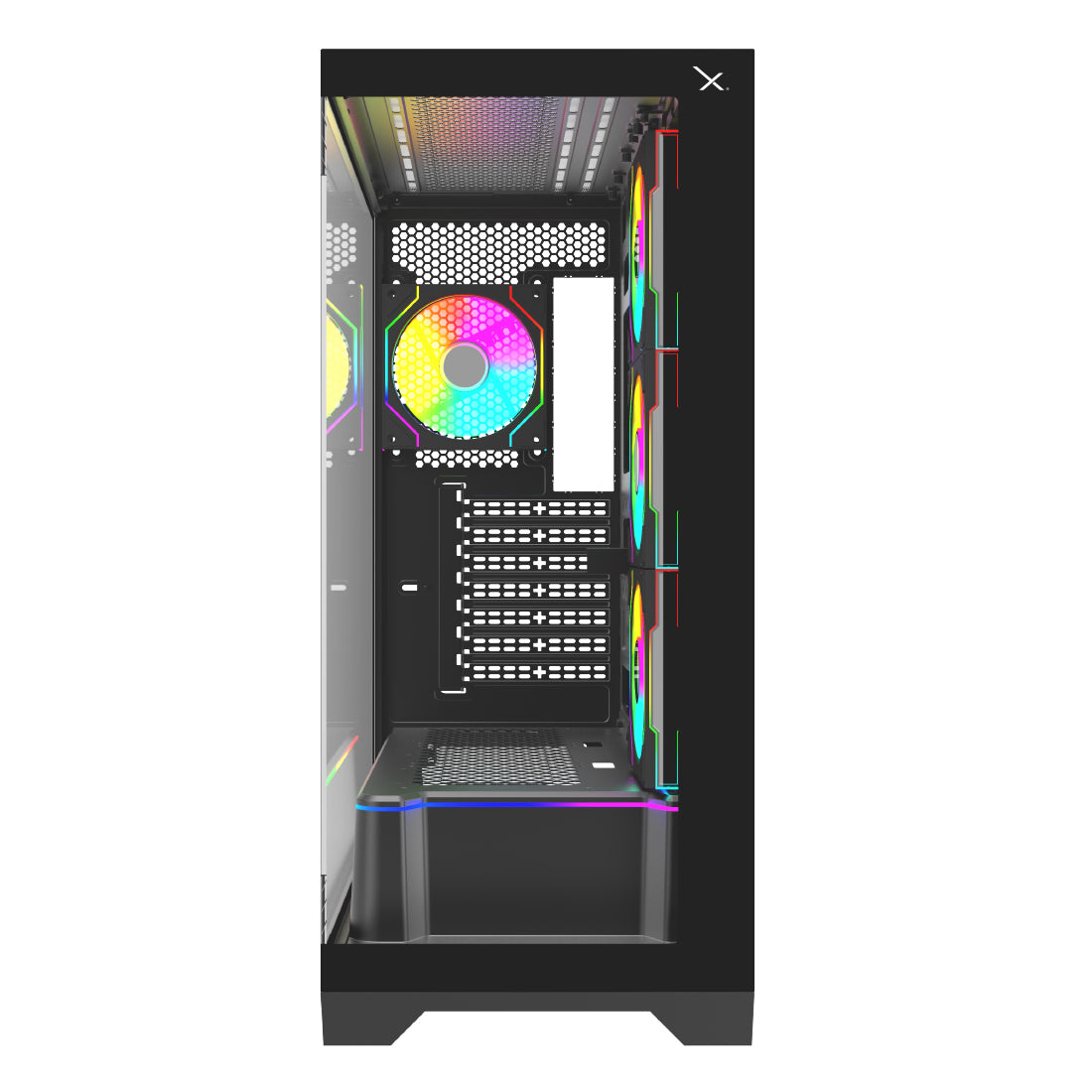 Gabinete Gamer XZ160 EATX Color Negro