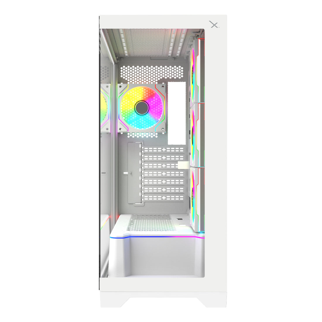 Gabinete Gamer XZ160 EATX Color Blanco
