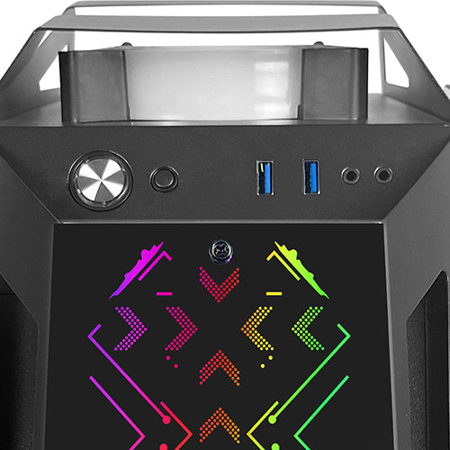 Gabinete Gamer IR02 M-ATX Color Negro
