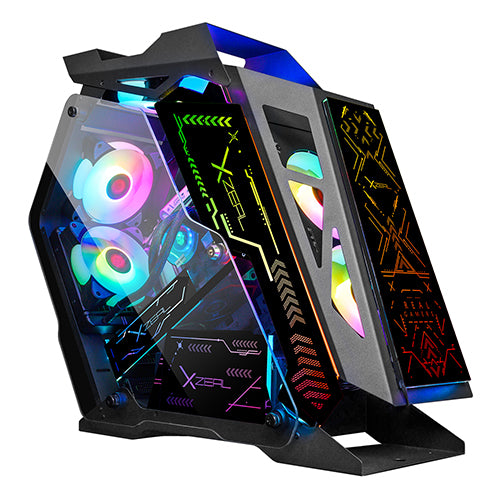 Gabinete Gamer IR02 M-ATX Color Negro