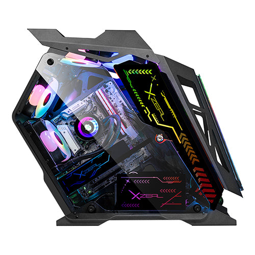 Gabinete Gamer IR02 M-ATX Color Negro