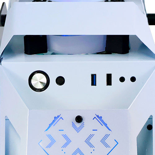 Gabinete Gamer IR02 M-ATX Color Blanco