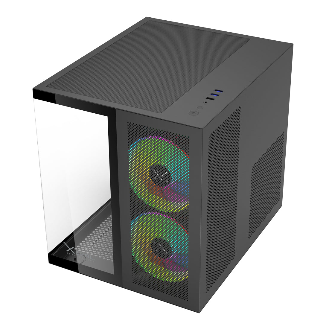 Gabinete Gamer CXi1 M-ATX Color Negro