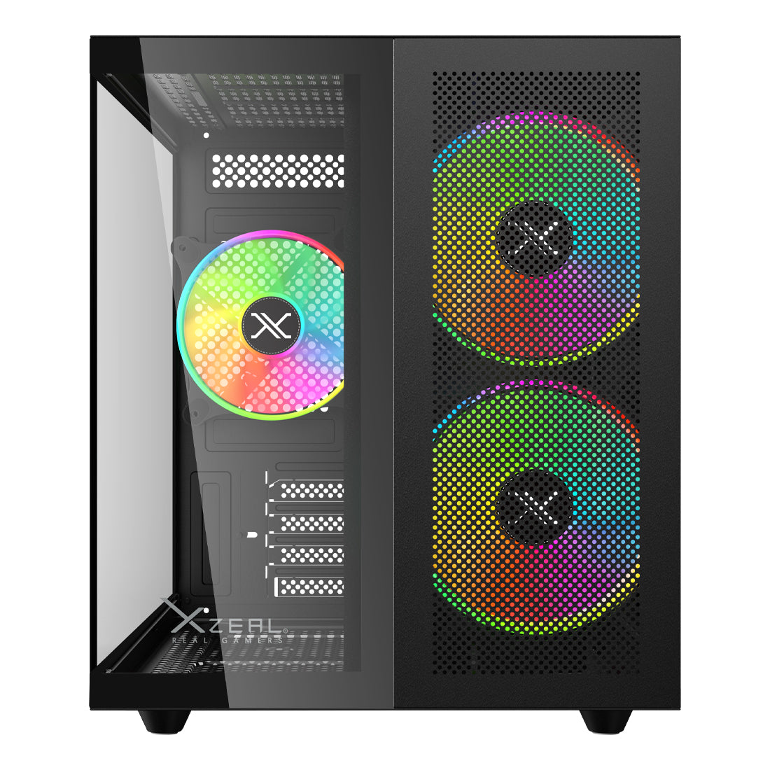 Gabinete Gamer CXi1 M-ATX Color Negro