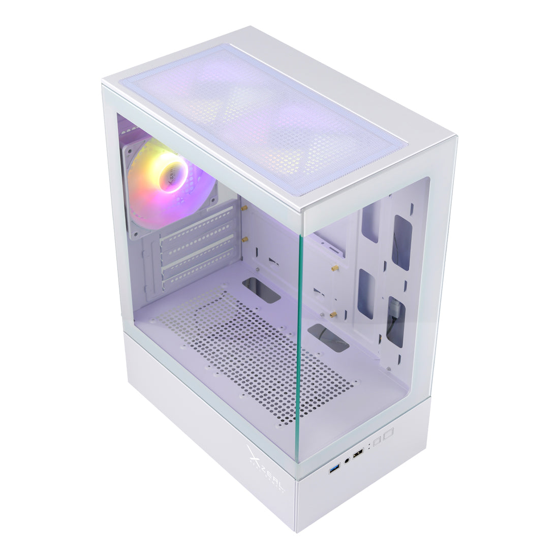 Gabinete Gamer XZY1 M-ATX Color Blanco