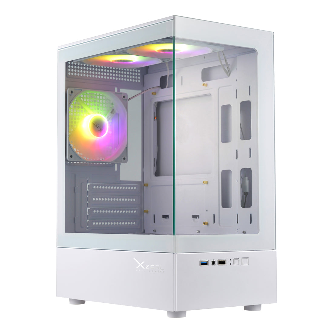 Gabinete Gamer XZY1 M-ATX Color Blanco