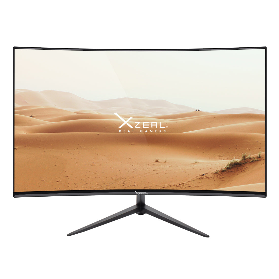 Monitor Xzeal 23.8" Xzeal XZ3015-1 Panel Curvo VA FHD 165Hz 1ms 1xDP + 1xHDMI + 1xUSB 1.0+ 1x3.5mm + Vesa 100x100mm Negro