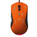 Mouse Gamer XZ-401 Alámbrico Naranja-Gris