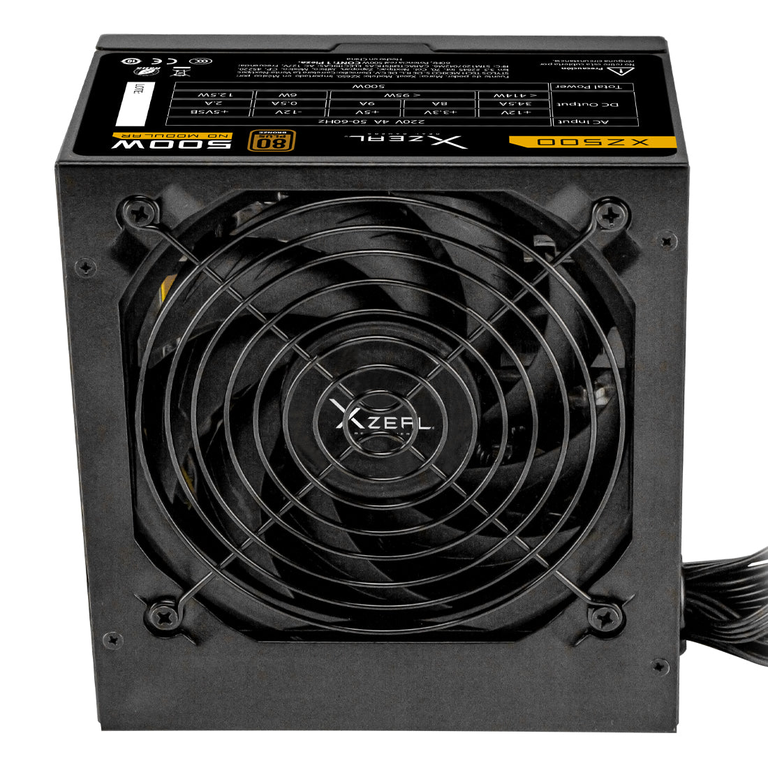 Fuente de Poder ATX 500W No Modular Color Negro