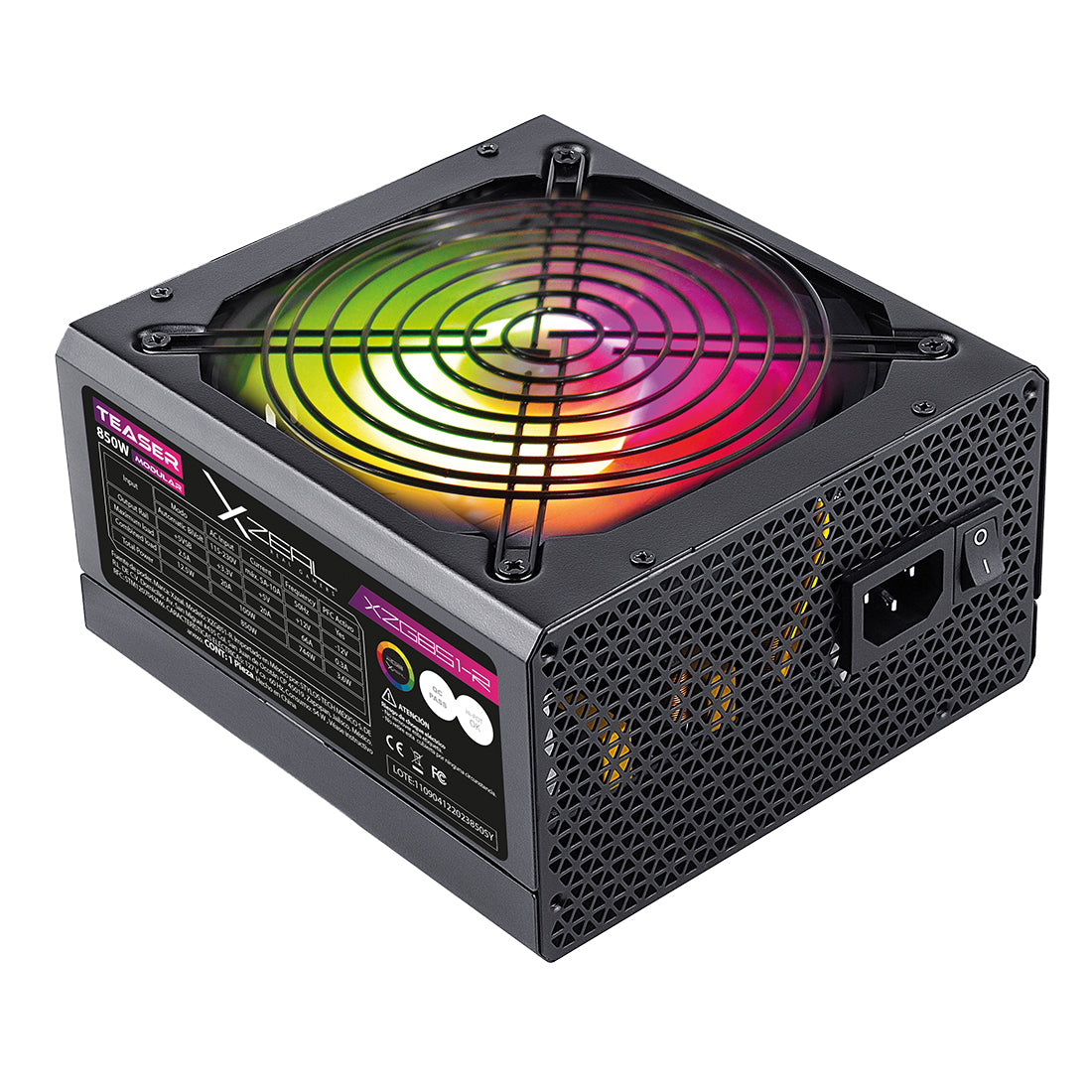 Fuente de Poder ATX 850W Modular RGB Negro