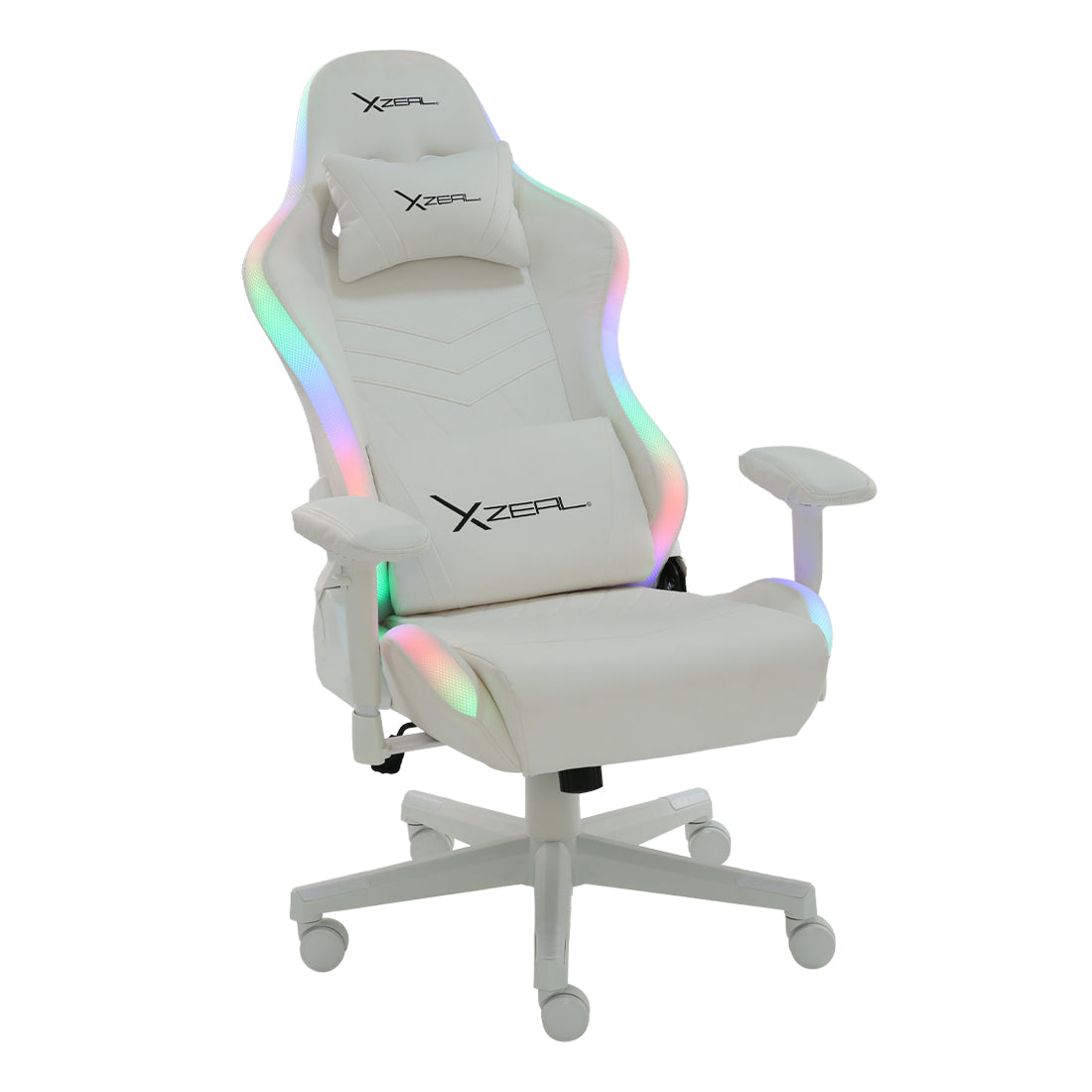 Silla Gamer XZ15 RGB Color Blanco