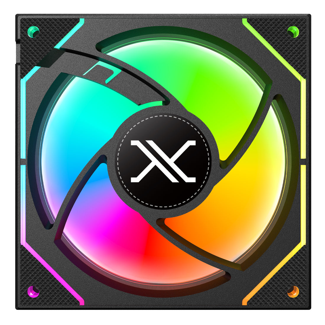 Kit 3 Ventiladores ARGB Color Negro