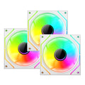 Kit 3 Ventiladores ARGB Color Blanco