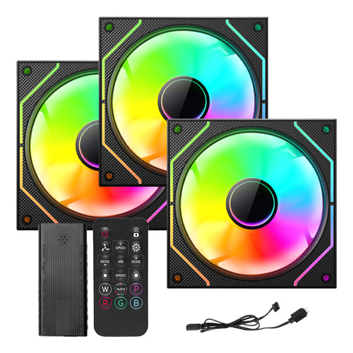 Bundle kit de Ventiladores XZ1116 Color Negro