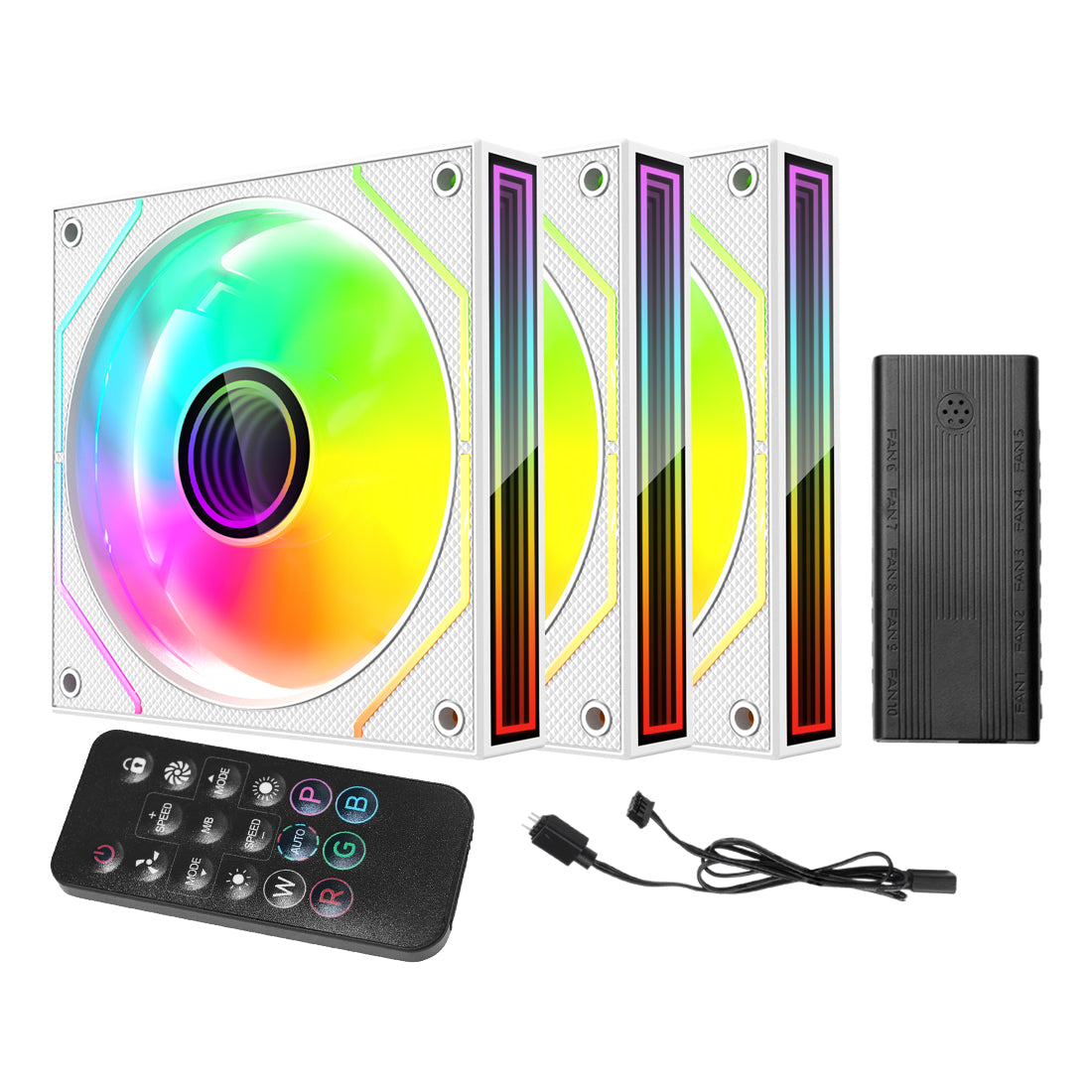 Bundle kit de Ventiladores XZ1116 Color Blanco
