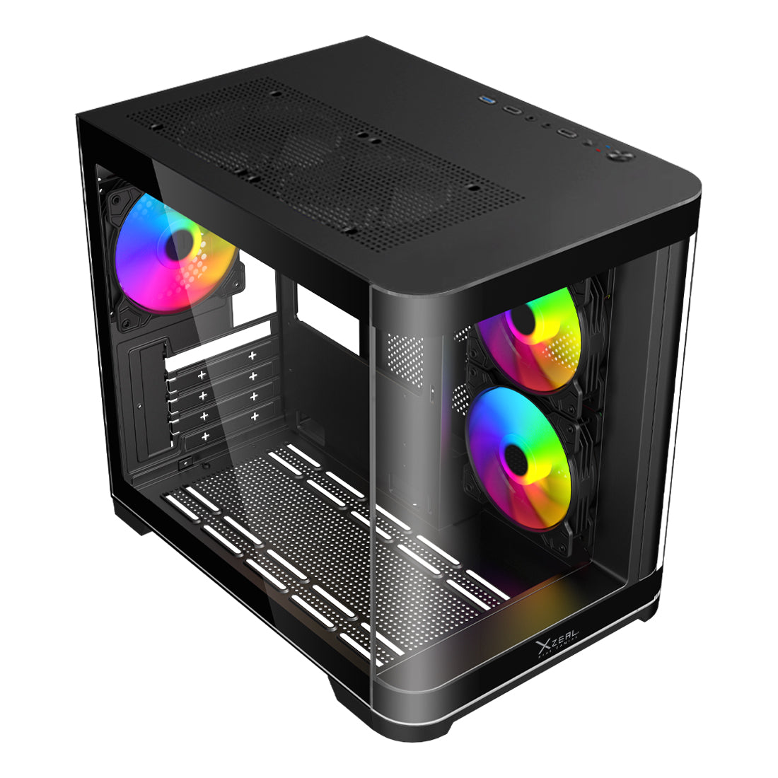 Gabinete Gamer XZC1 M-ATX Color Negro