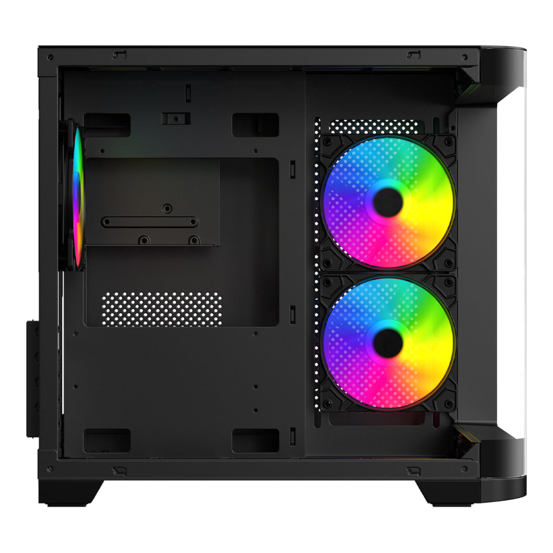 Gabinete Gamer XZC1 M-ATX Color Negro