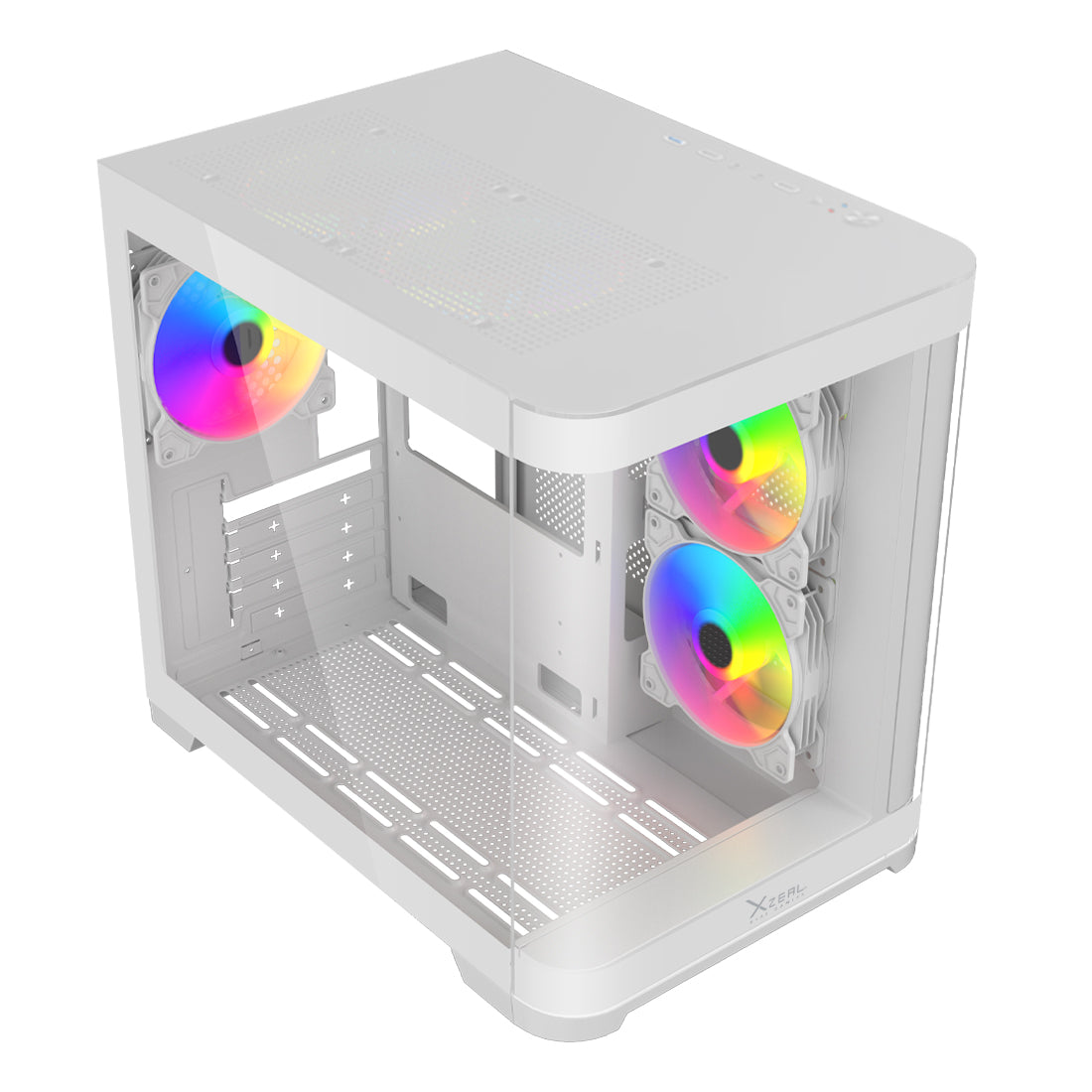Gabinete Gamer XZC1 M-ATX Color Blanco