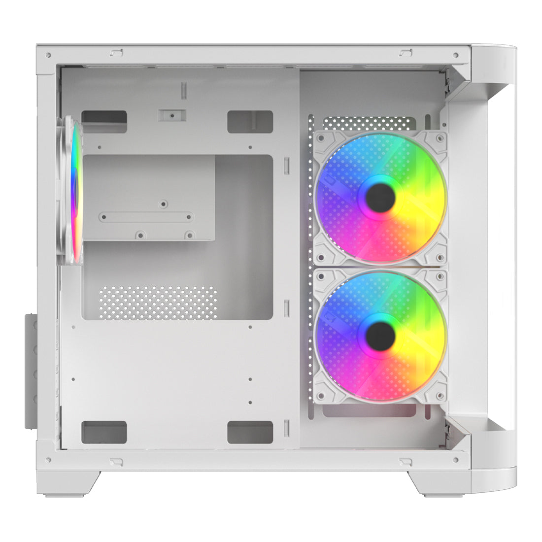 Gabinete Gamer XZC1 M-ATX Color Blanco
